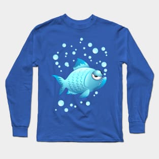 Grumpy fish Long Sleeve T-Shirt